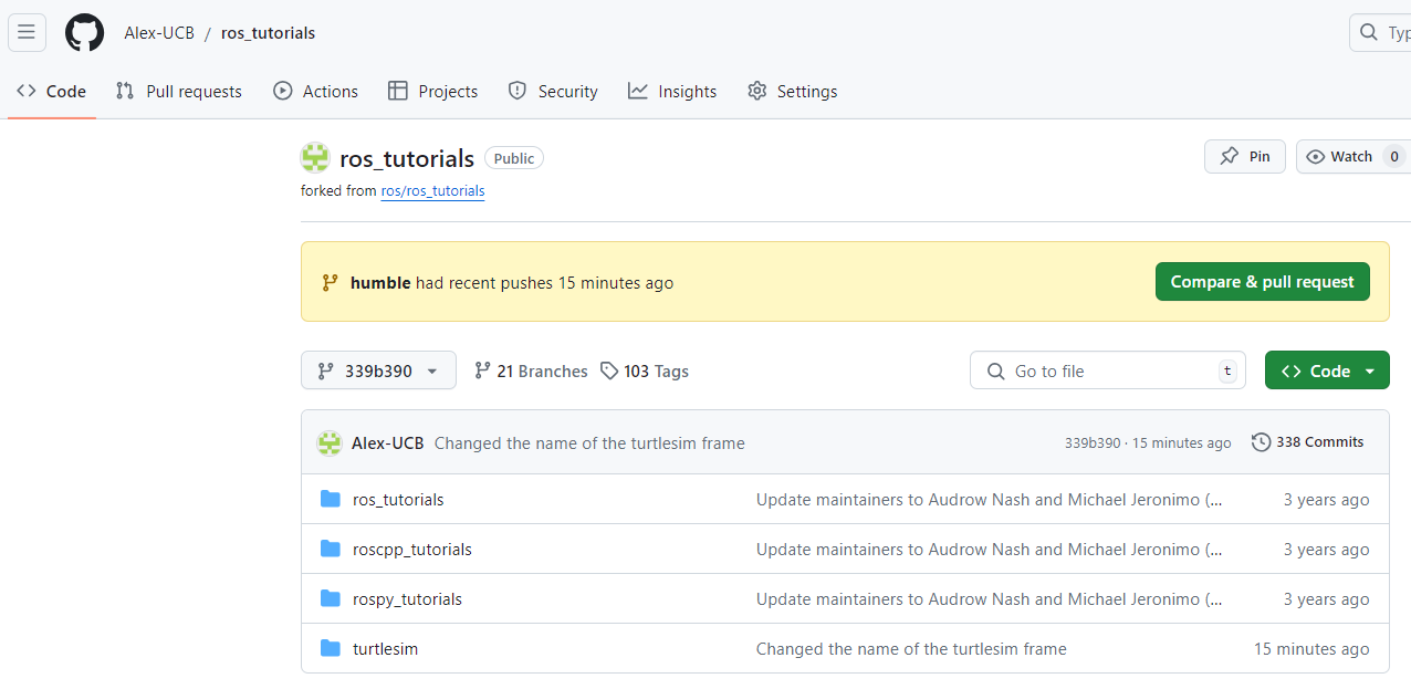 Forked remote repo being correclty updated.